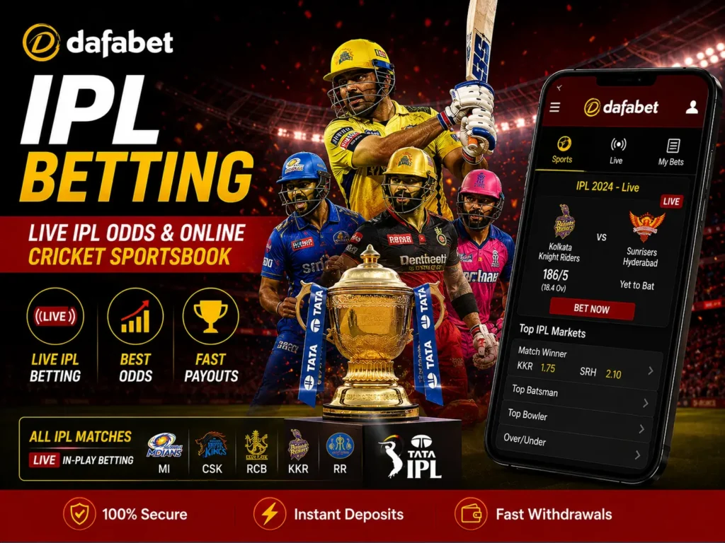 Dafabet IPL Betting – Live IPL Odds & Online Cricket Sportsbook