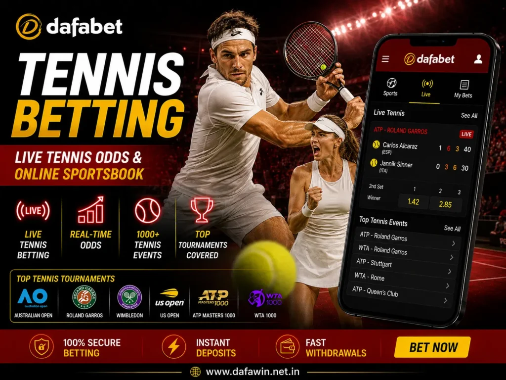 Dafabet Tennis Betting – Live Tennis Odds & Online Sportsbook